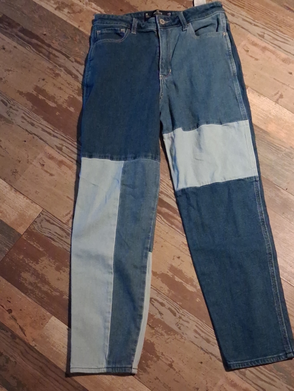 Hollister Two-Tone Blue Denim Jeans